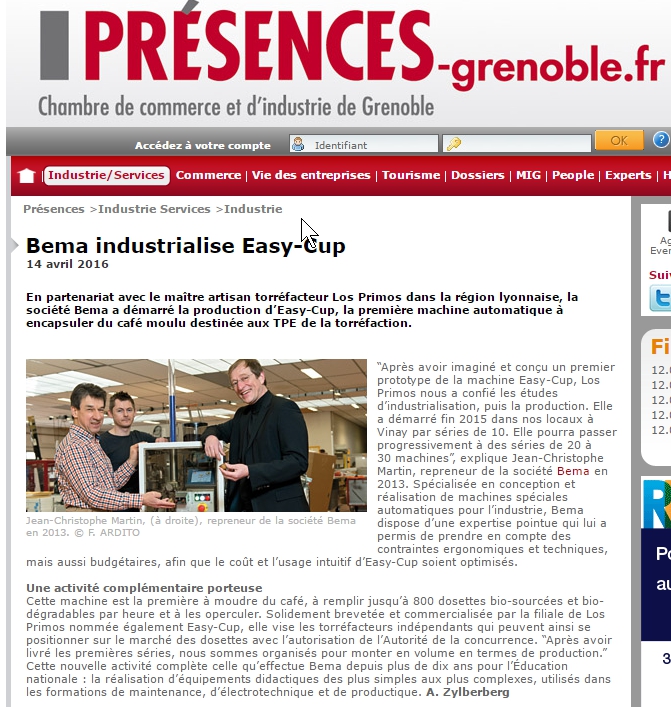 Easy-cup Bema Grenoble