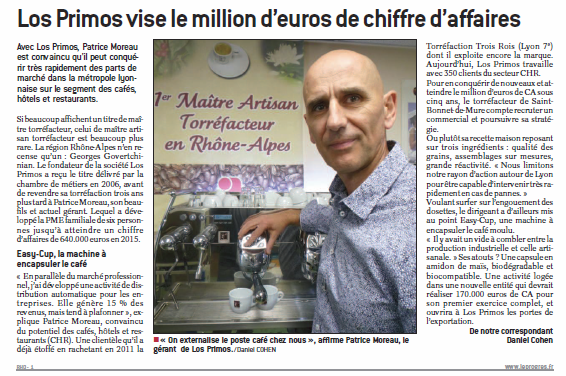 LOS PRIMOS vise le million d'Euros de chiffre d'affaires